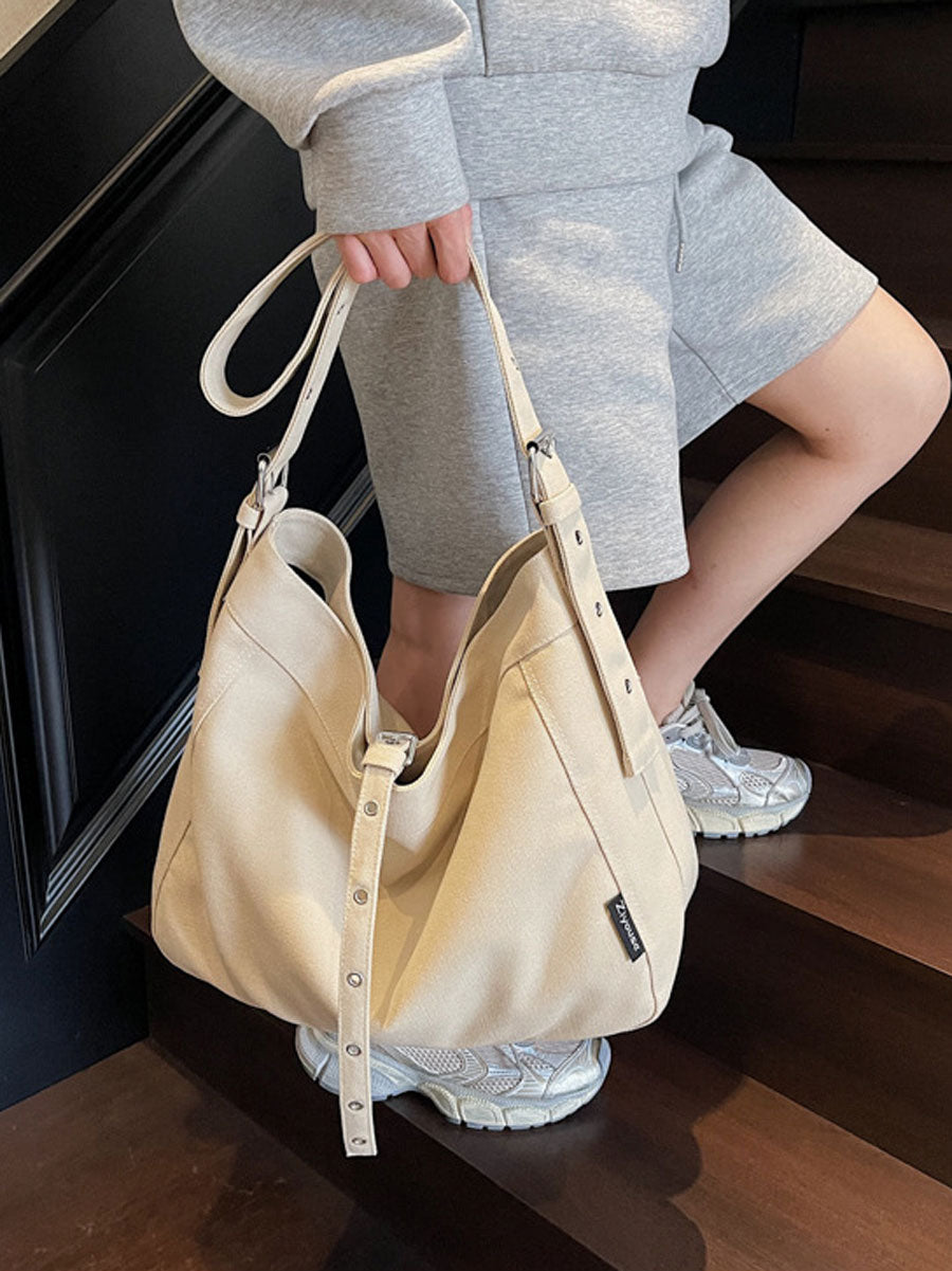 Vintage Canvas Tote Bag White