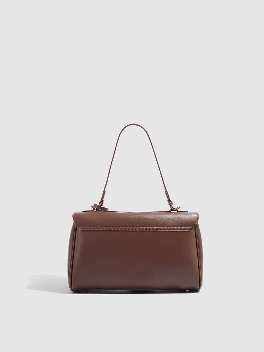Leather Handbag Brown