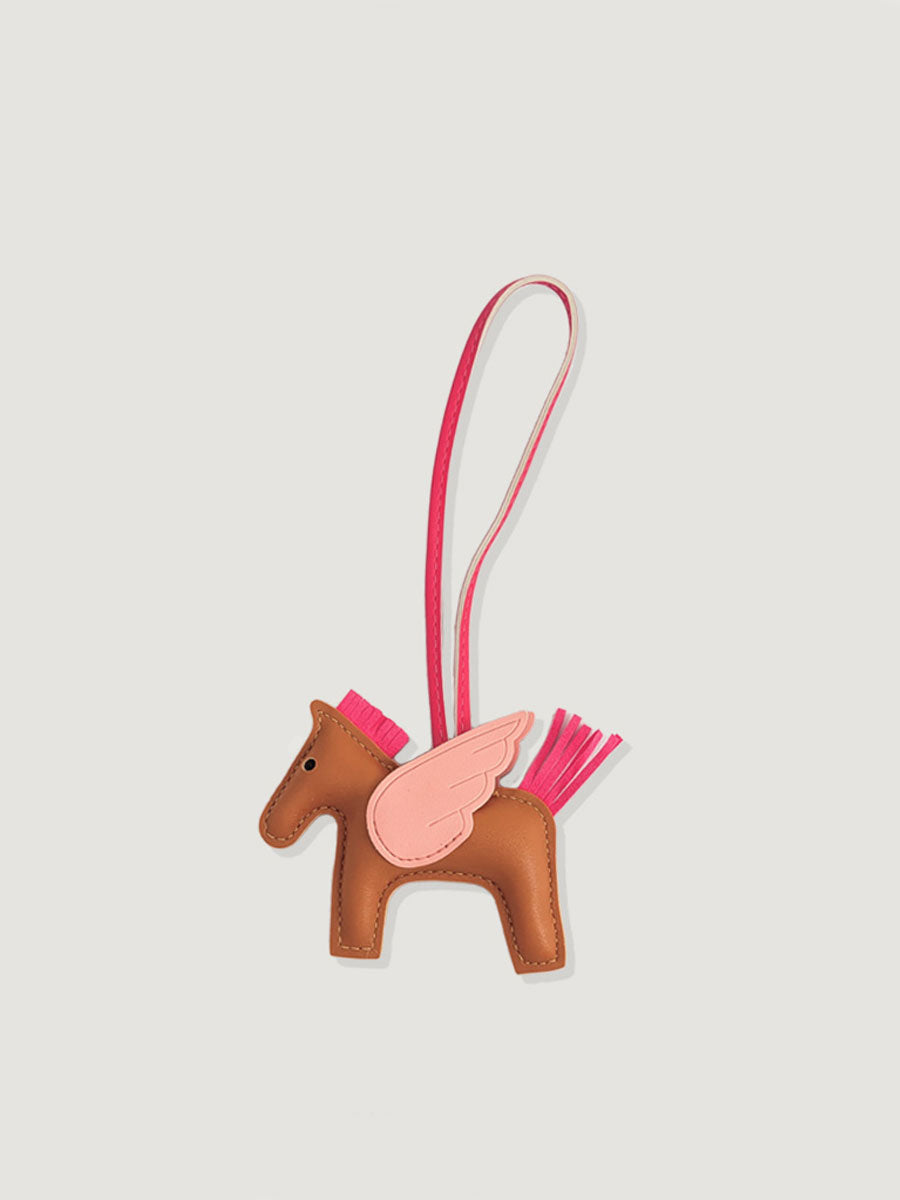 Luxury Leather Pony Bag Charm