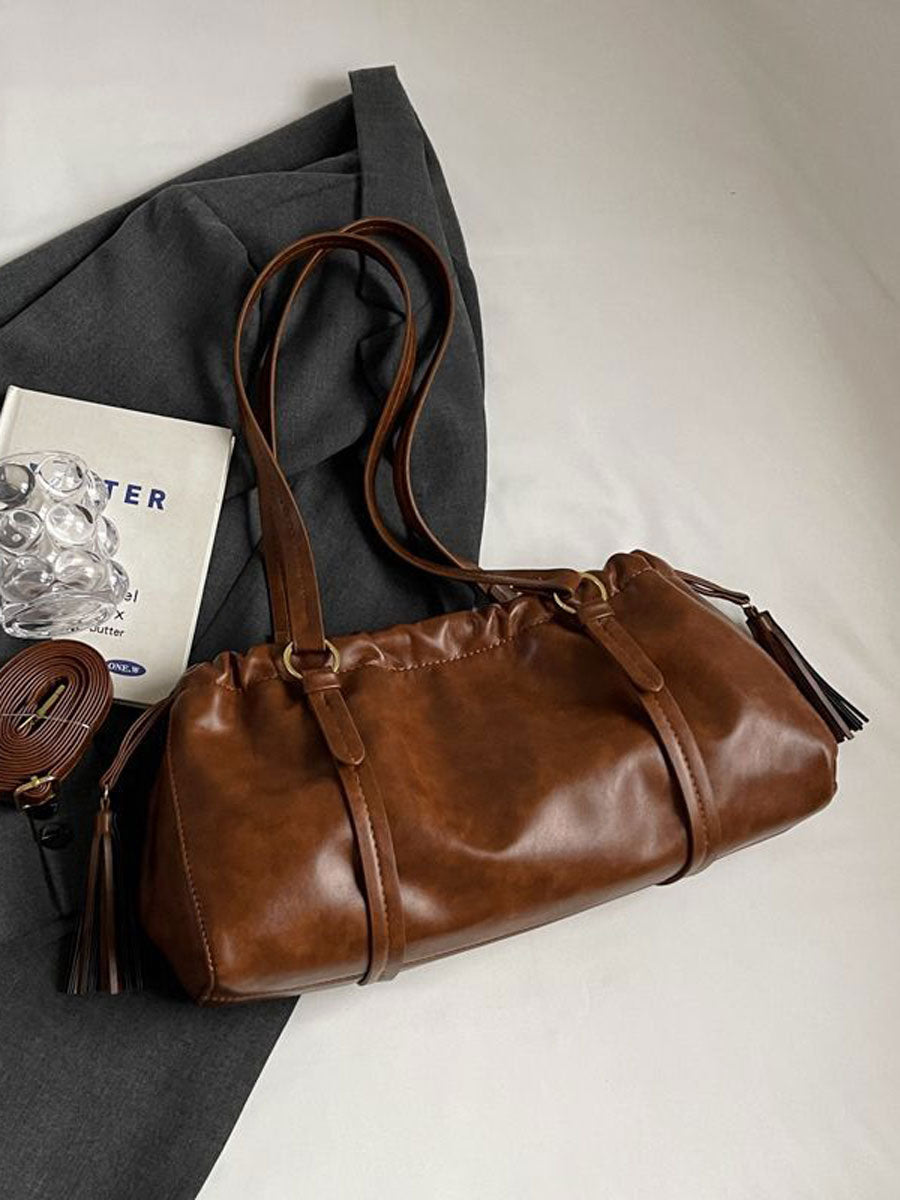Vintage Patent Commuter Cloud Bag Coffee