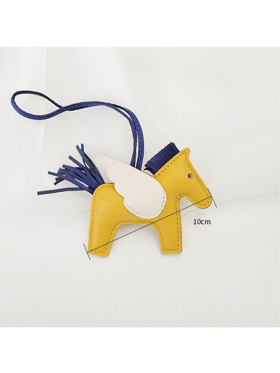 Luxury Leather Pegasus Bag Charm