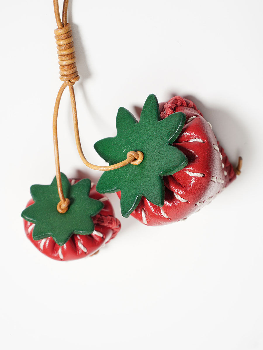 Handmade Strawberry Sweetheart Bag Charm