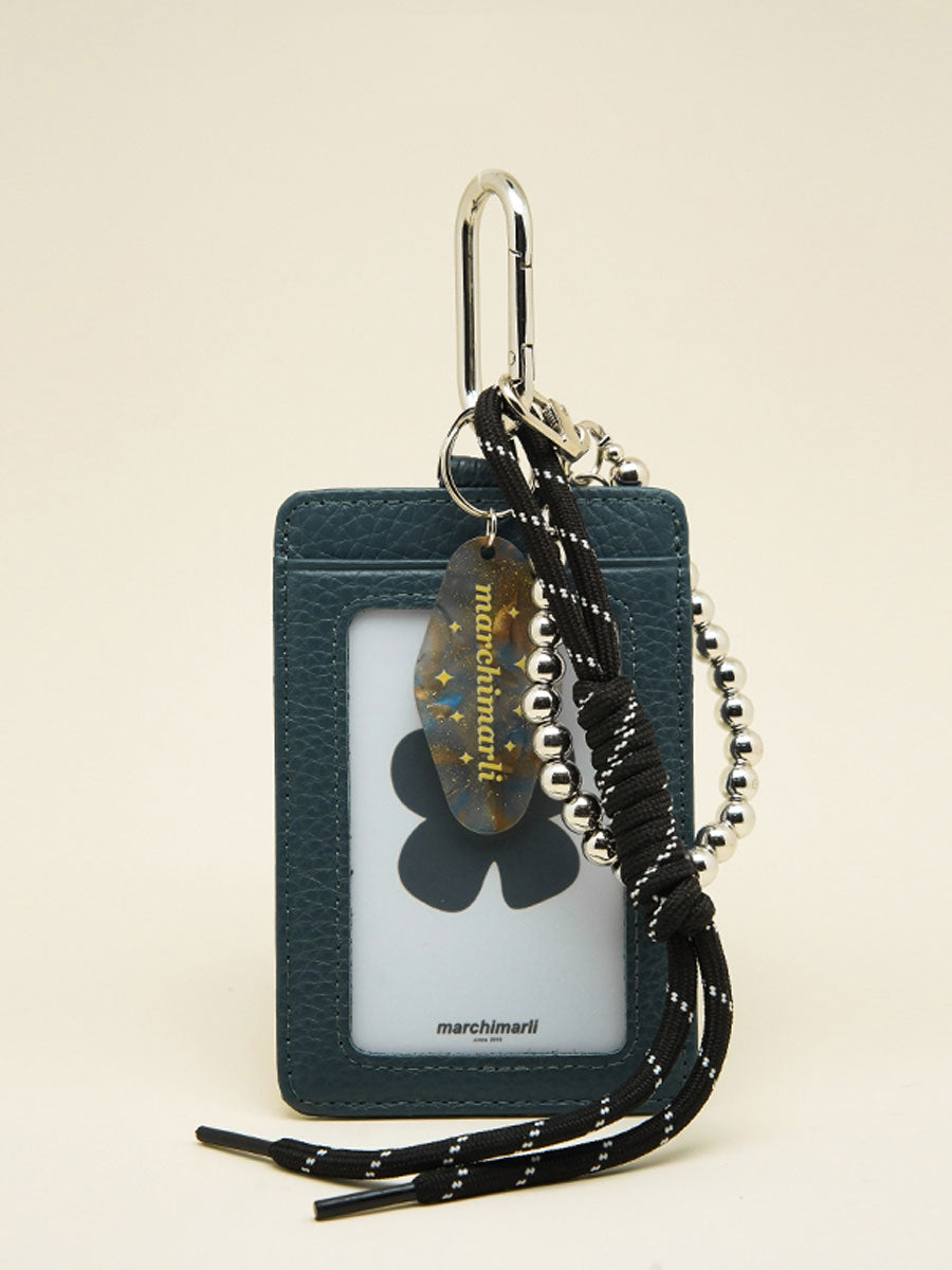 Leather Card Holder with ID Badge Window
