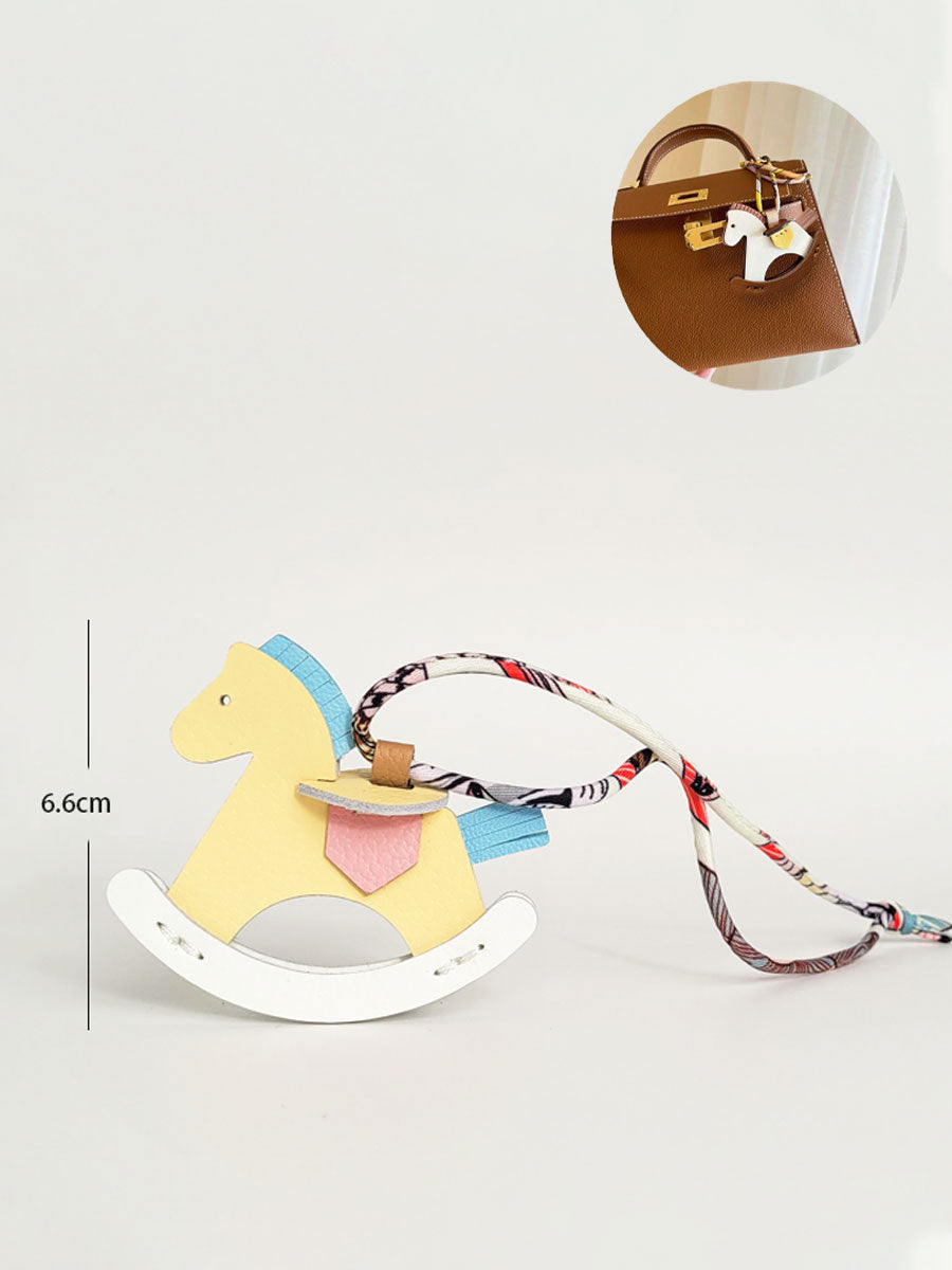 Handmade Leather Horse Bag Charm