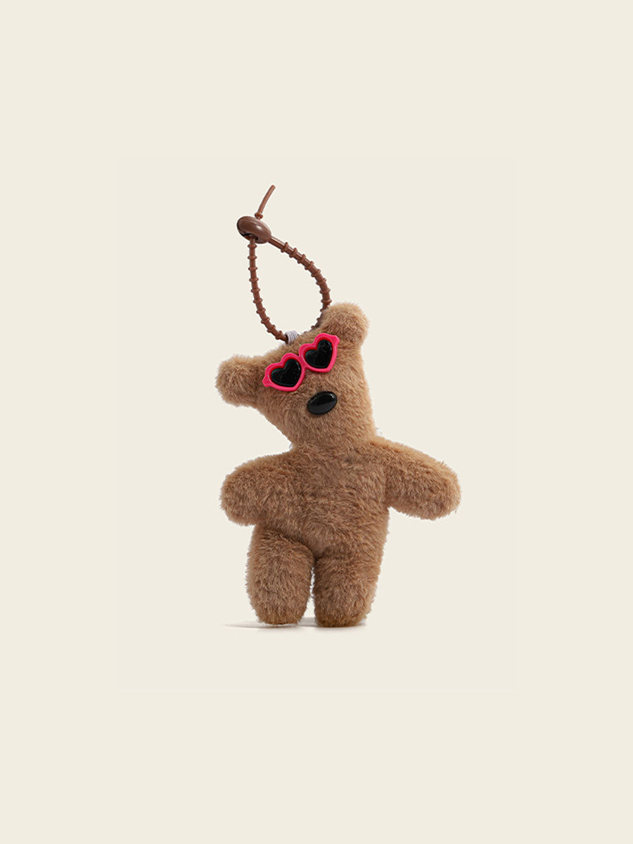 Glasses Teddy Bear Bag Charm