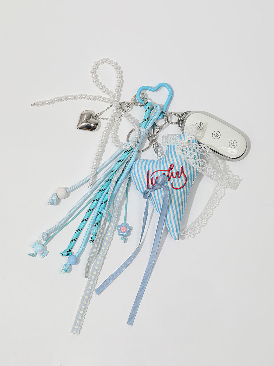 Heart Lace Bag Charm