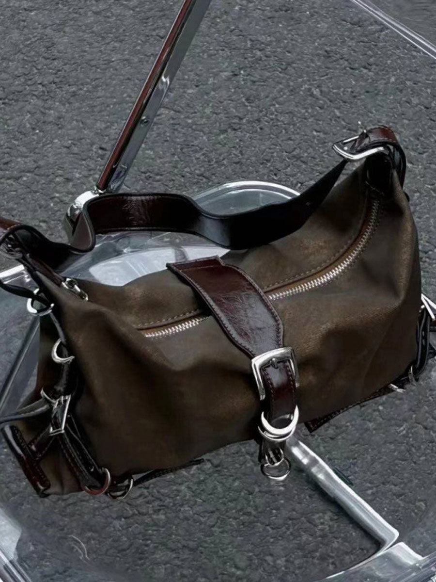 Small Bagutte Shoulder Bag Silver