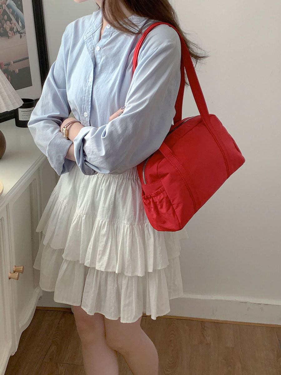 Casual Nylon Travel Bag Pink