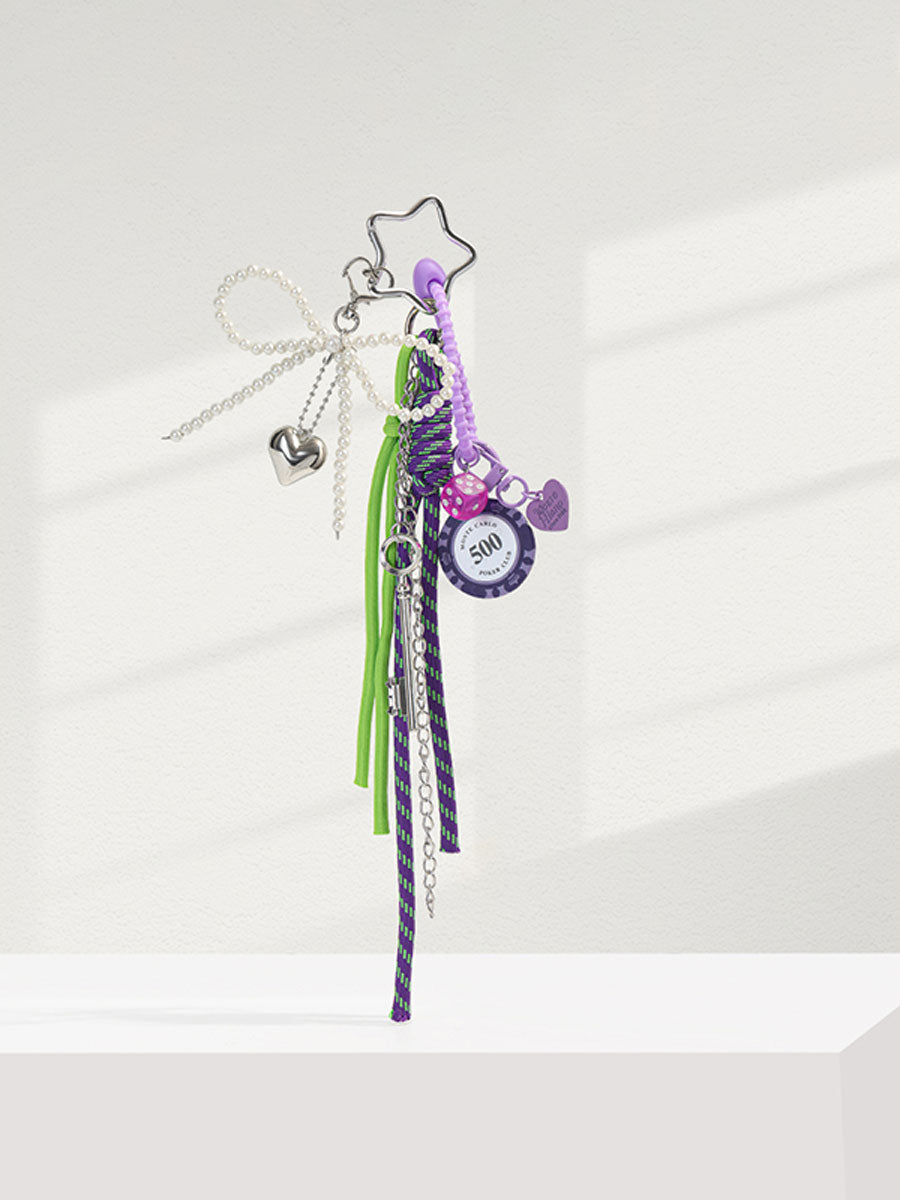 Unique Poker Chip Bag Charm