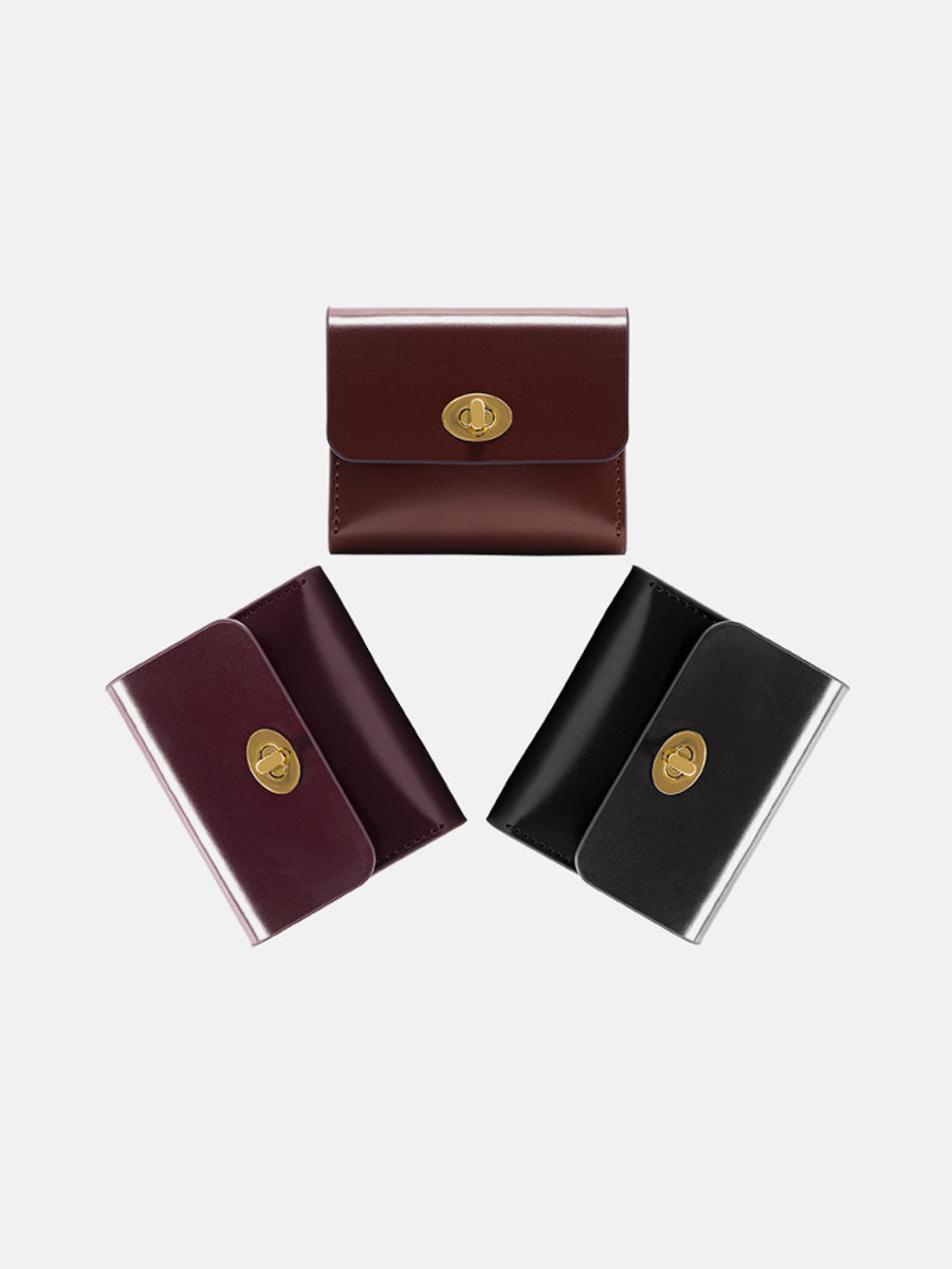 Genuine Leather Coin Purse Brown