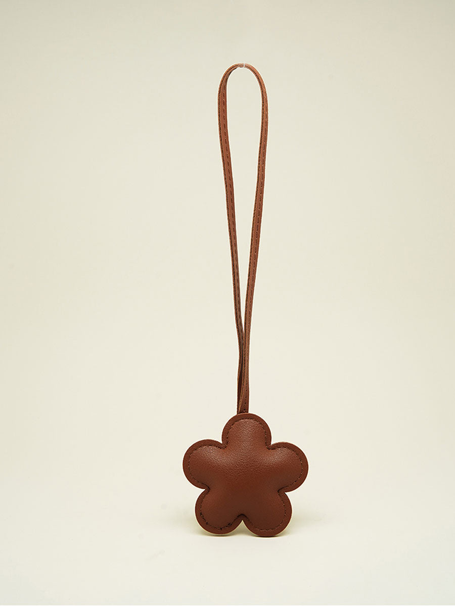 Minimalist Solid Color Flower Keychain