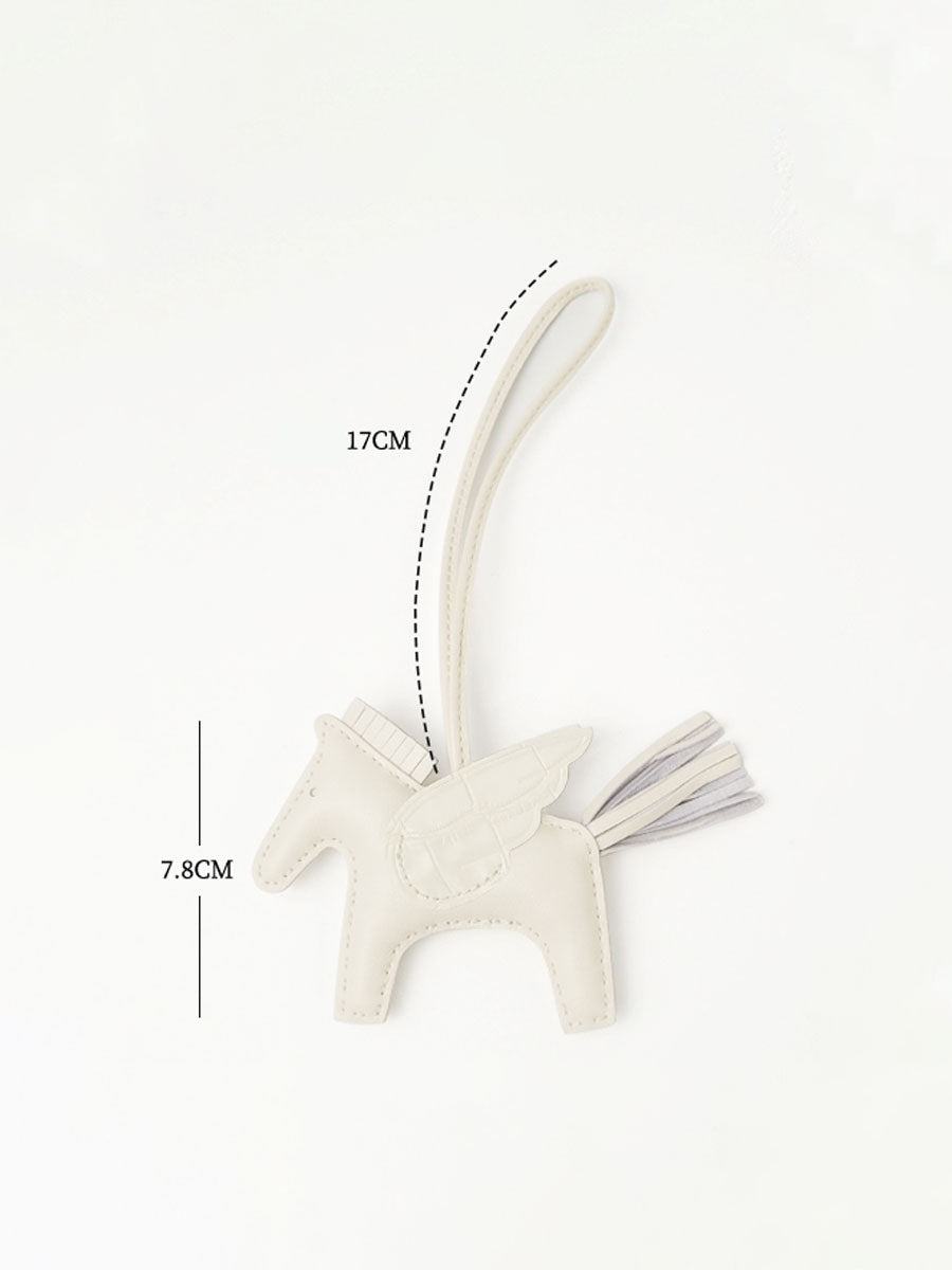 Luxury Leather Pegasus Bag Charm