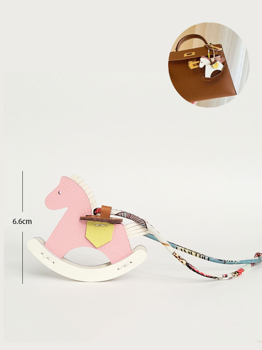 Handmade Leather Horse Bag Charm