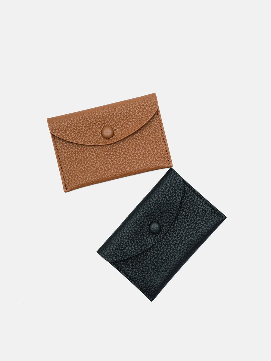 Luxury Genuine Leather Slim Card Holder Black
