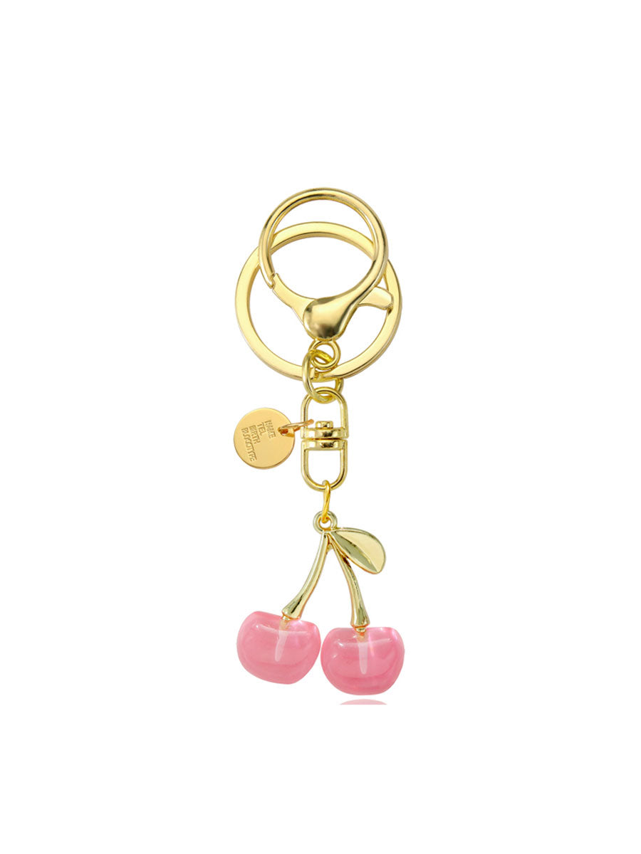 Crystal Cherry Keychain