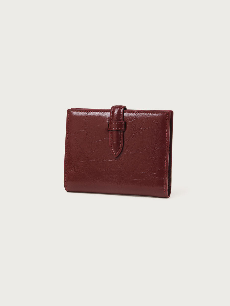 Oil Wax Leather Wallet Green