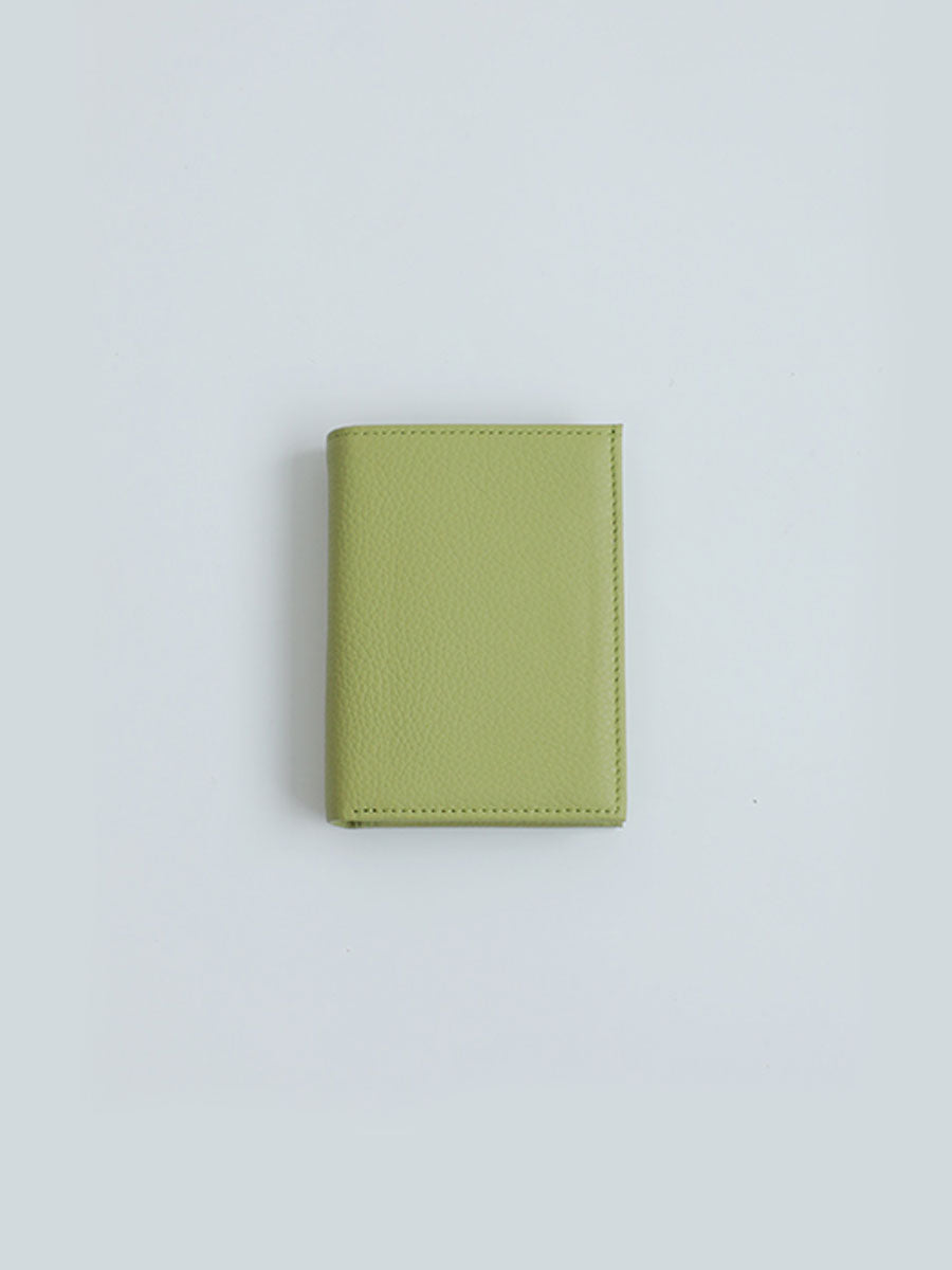 Genuine Leather Card Holder Wallet Green