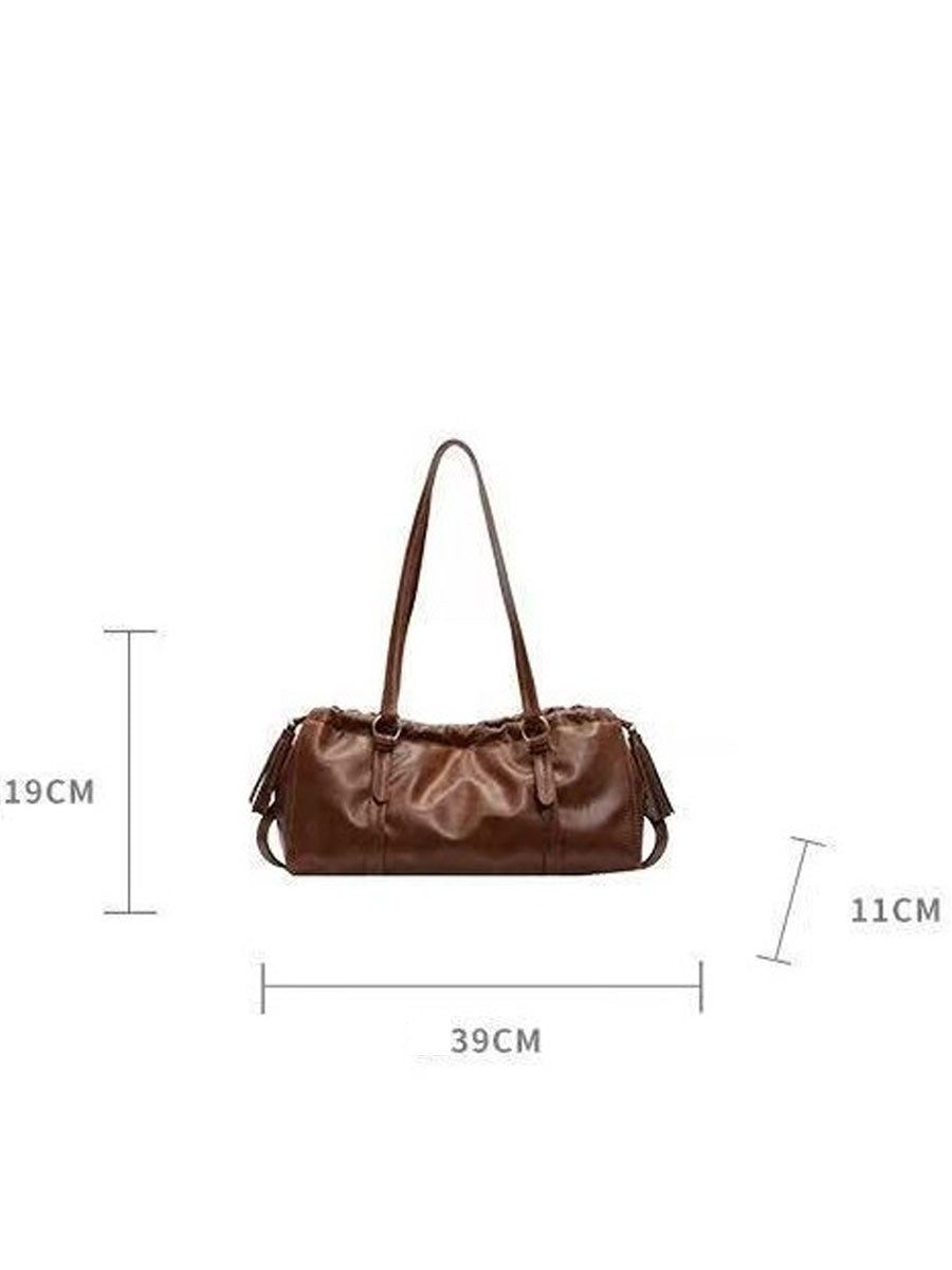 Vintage Patent Commuter Cloud Bag Coffee