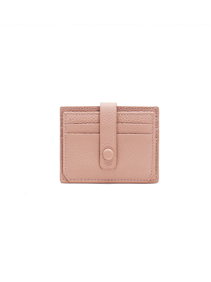 Slim Leather Card Holder Wallet  Orange
