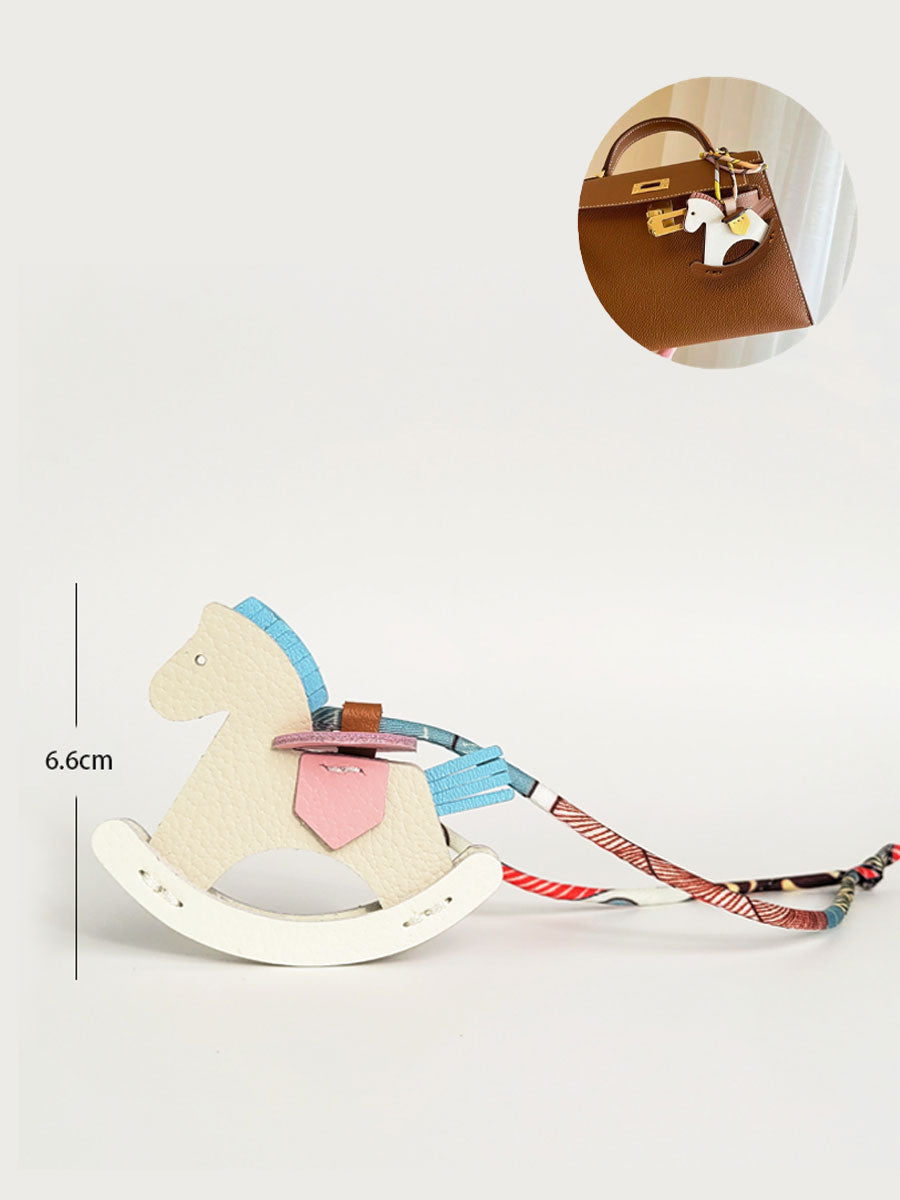 Handmade Leather Horse Bag Charm