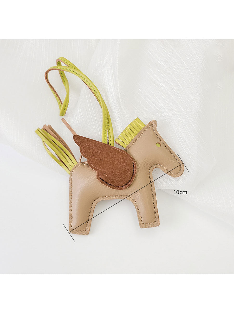 Luxury Leather Pegasus Bag Charm