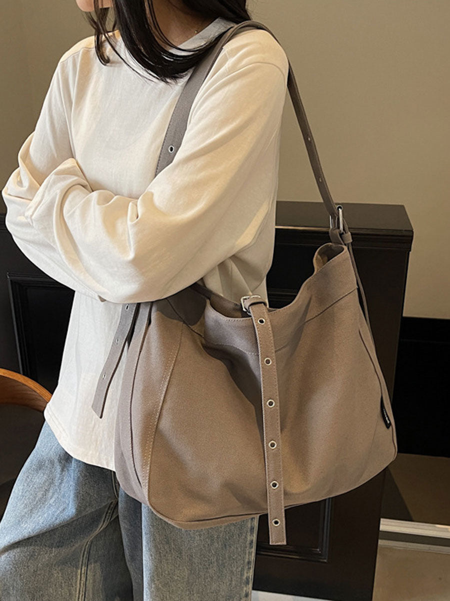 Vintage Canvas Tote Bag White
