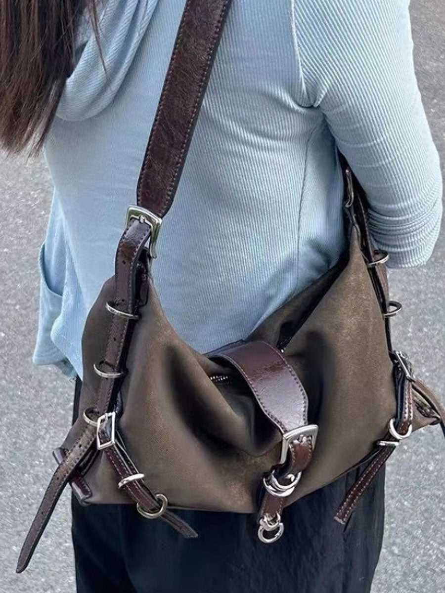 Small Bagutte Shoulder Bag Silver