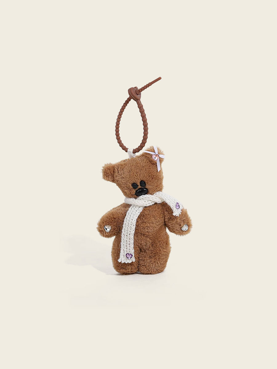 Glasses Teddy Bear Bag Charm