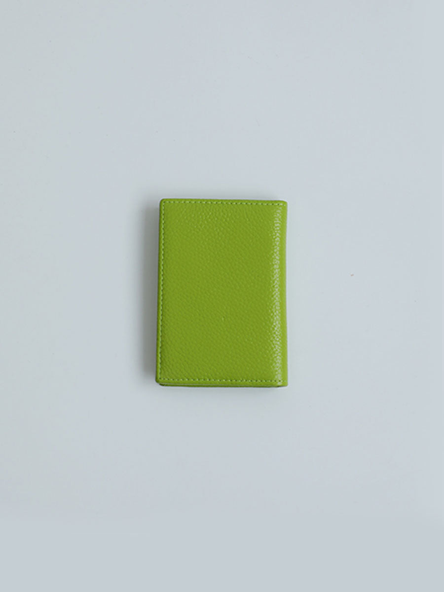 Minimalist Genuine Leather Slim Wallet Green