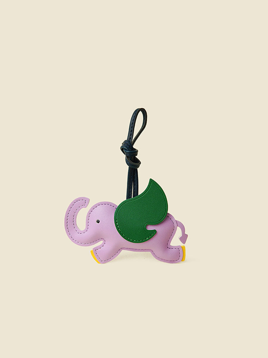 Cute Leather Flying Elephant Bag Charm