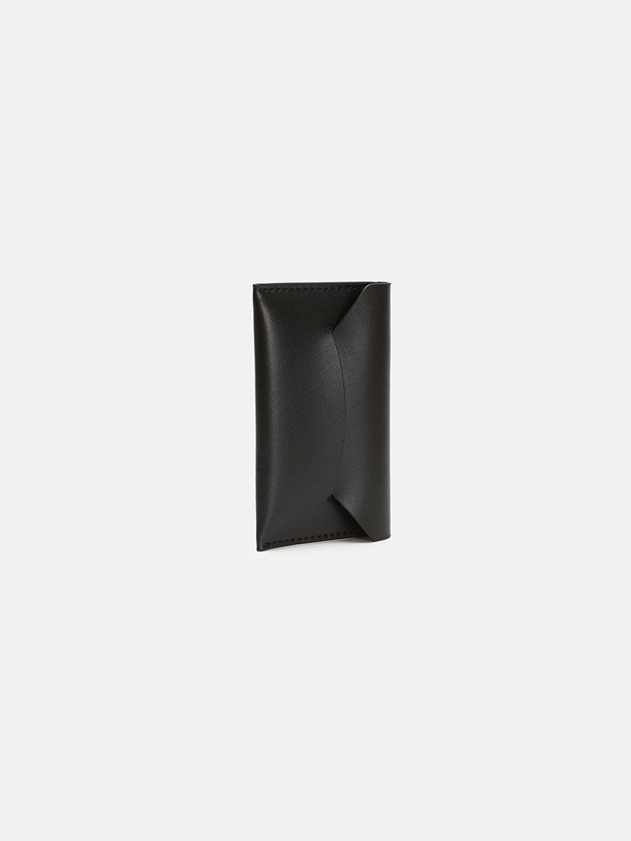Minimalist Genuine Leather Slim Card Holder Brown
