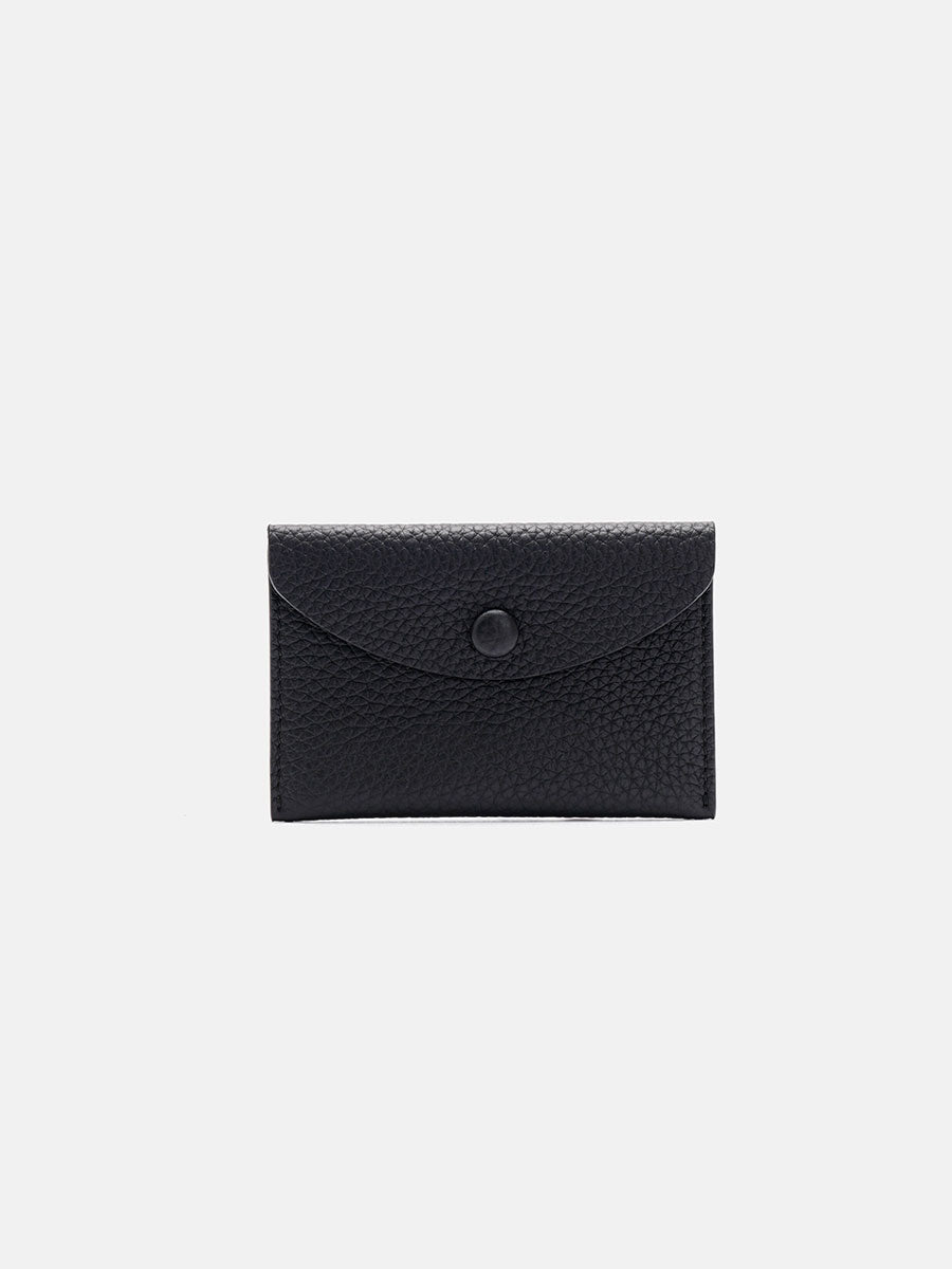 Luxury Genuine Leather Slim Card Holder Black