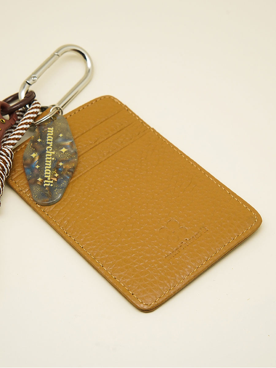 Leather Card Holder with ID Badge Window