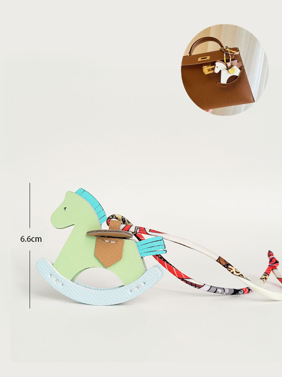 Handmade Leather Horse Bag Charm