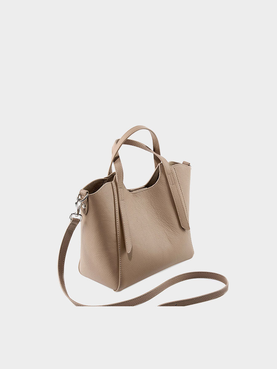Genuine Leather Tote Bag White