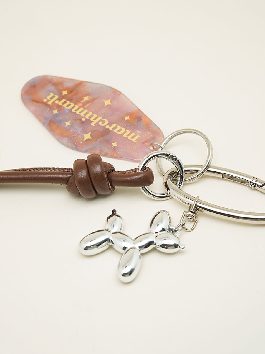 Heart Charm Acrylic Keychain