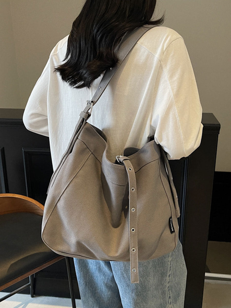 Vintage Canvas Tote Bag White