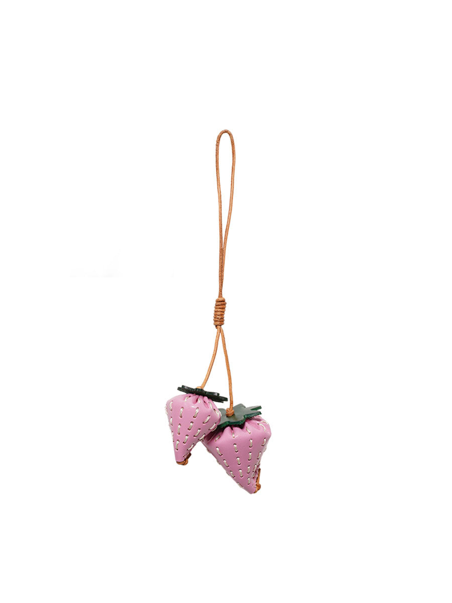 Handmade Strawberry Sweetheart Bag Charm