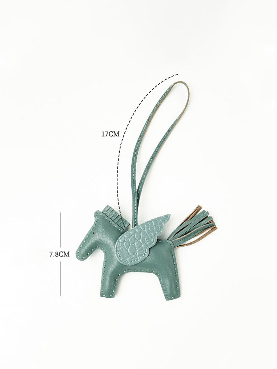 Luxury Leather Pegasus Bag Charm