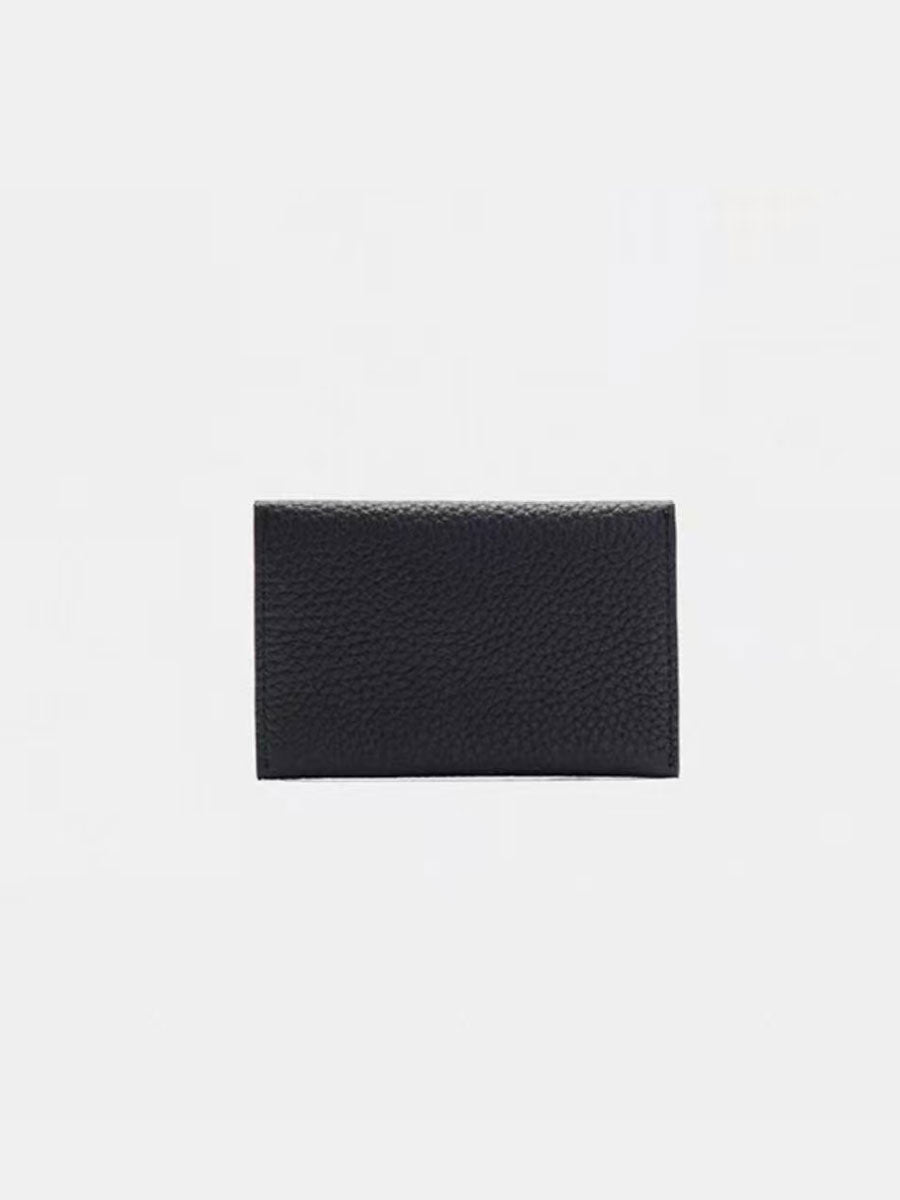Luxury Genuine Leather Slim Card Holder Black