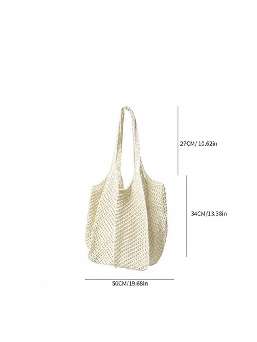 Handmade Woven Shoulder Bag Red