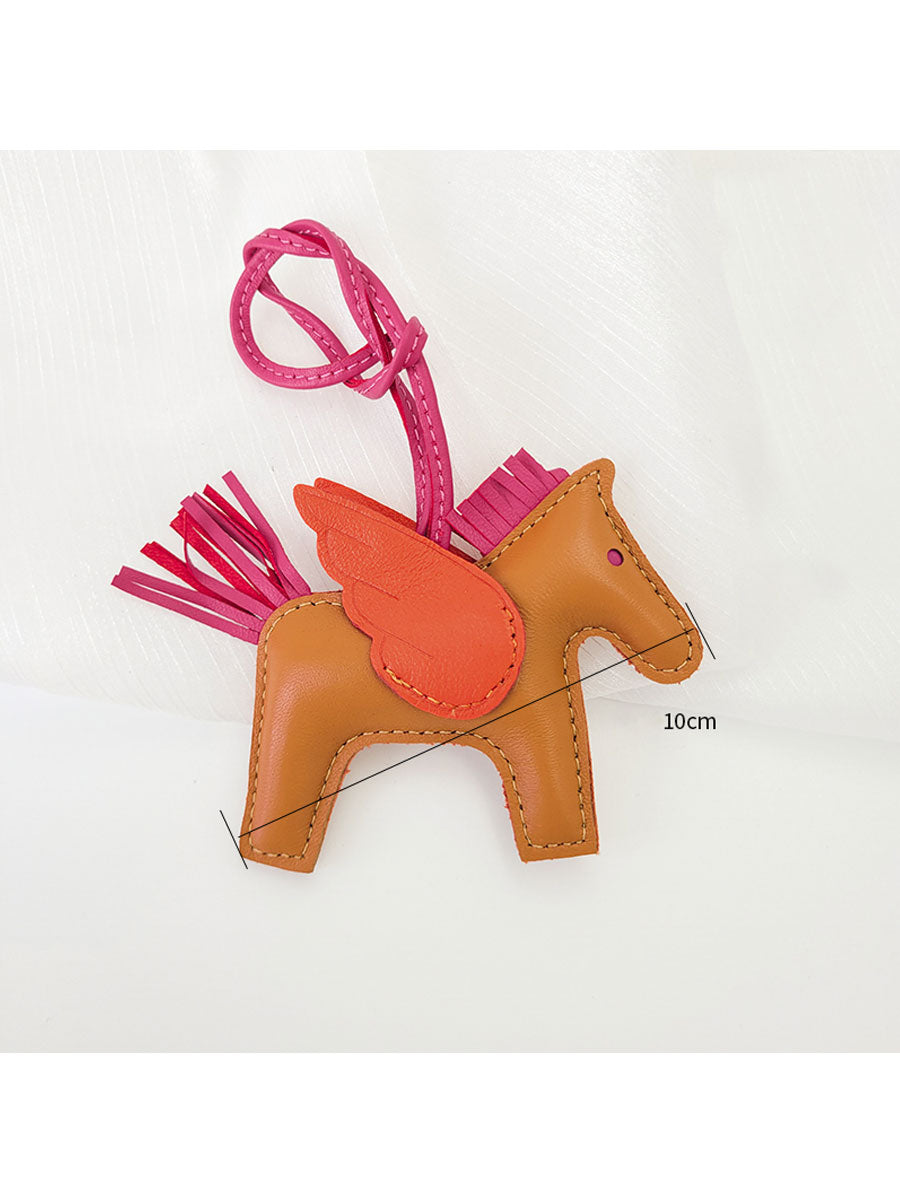 Luxury Leather Pegasus Bag Charm