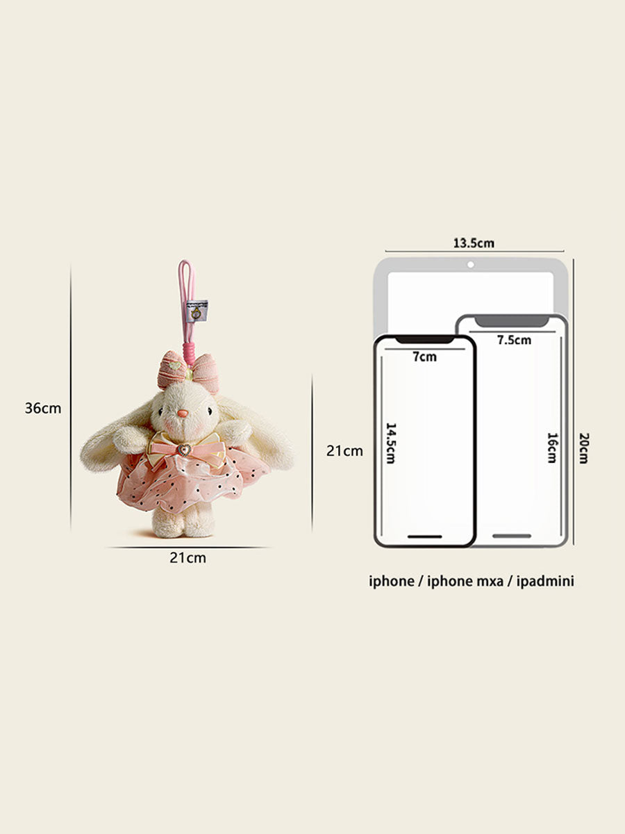 Long Ear Bunny Plush Bag Charm