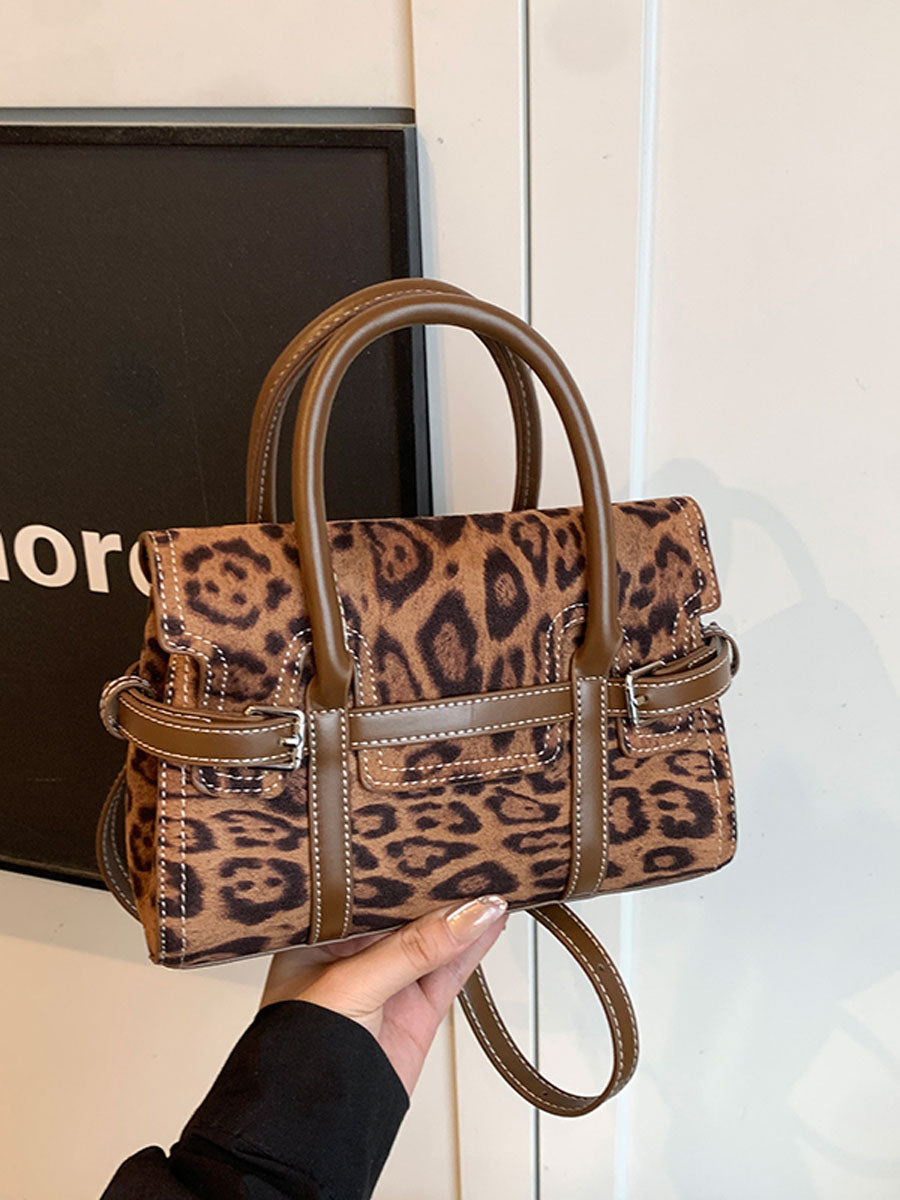 Autumn Style Print Small Crossbody Bag Leopard