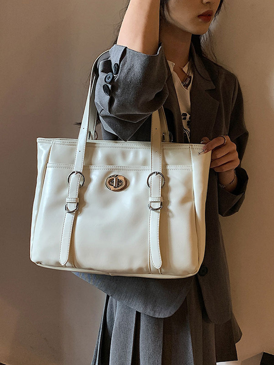 British Vintage Messenger Shoulder Bag Black