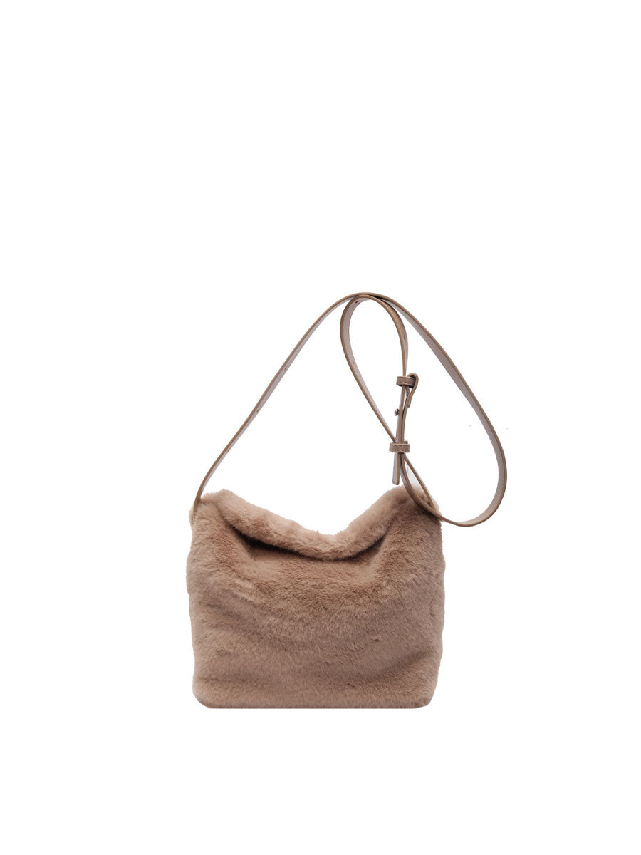 Trendy Plush Shoulder Crossbody Bag Green