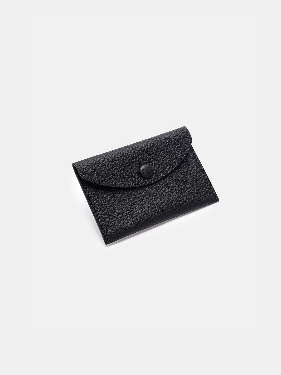 Luxury Genuine Leather Slim Card Holder Black