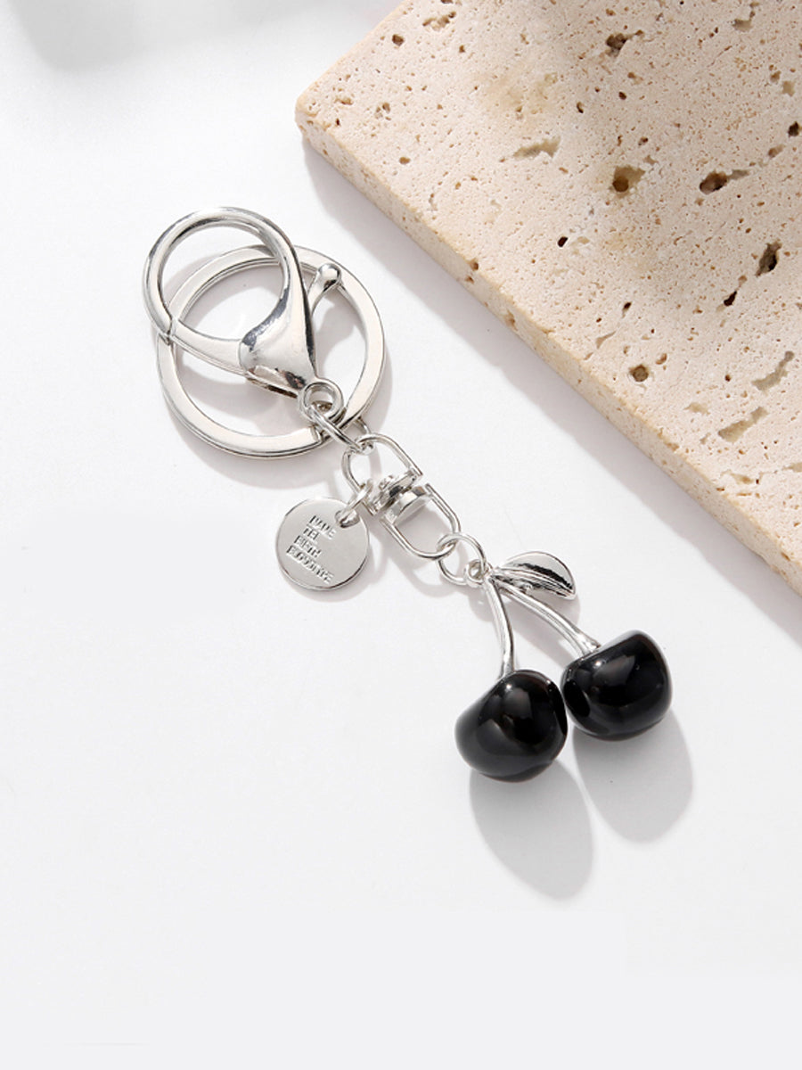 Crystal Cherry Keychain
