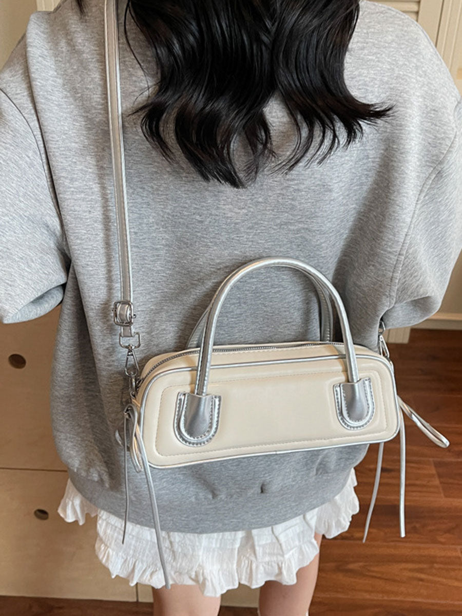 Trendy Long Mini Tote Bag Pink