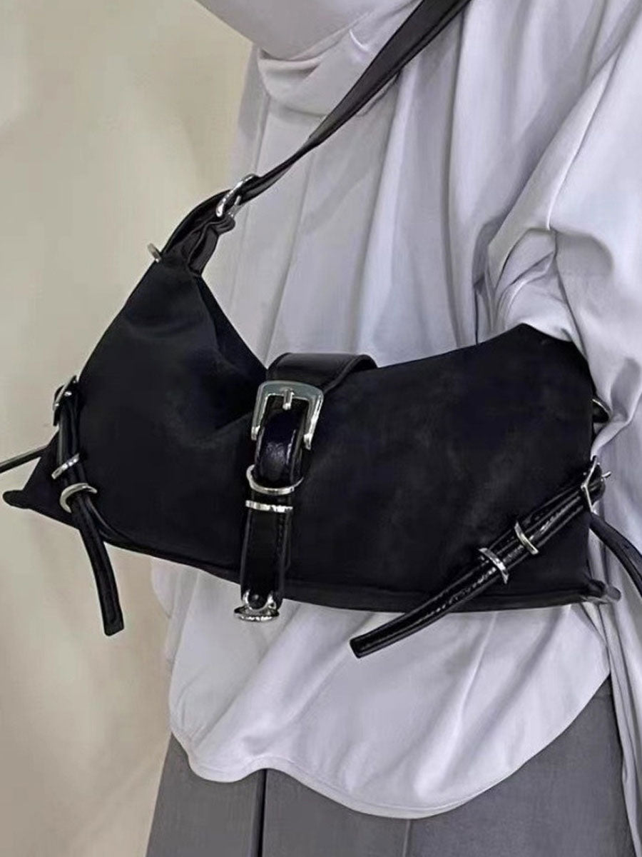 Small Bagutte Shoulder Bag Silver